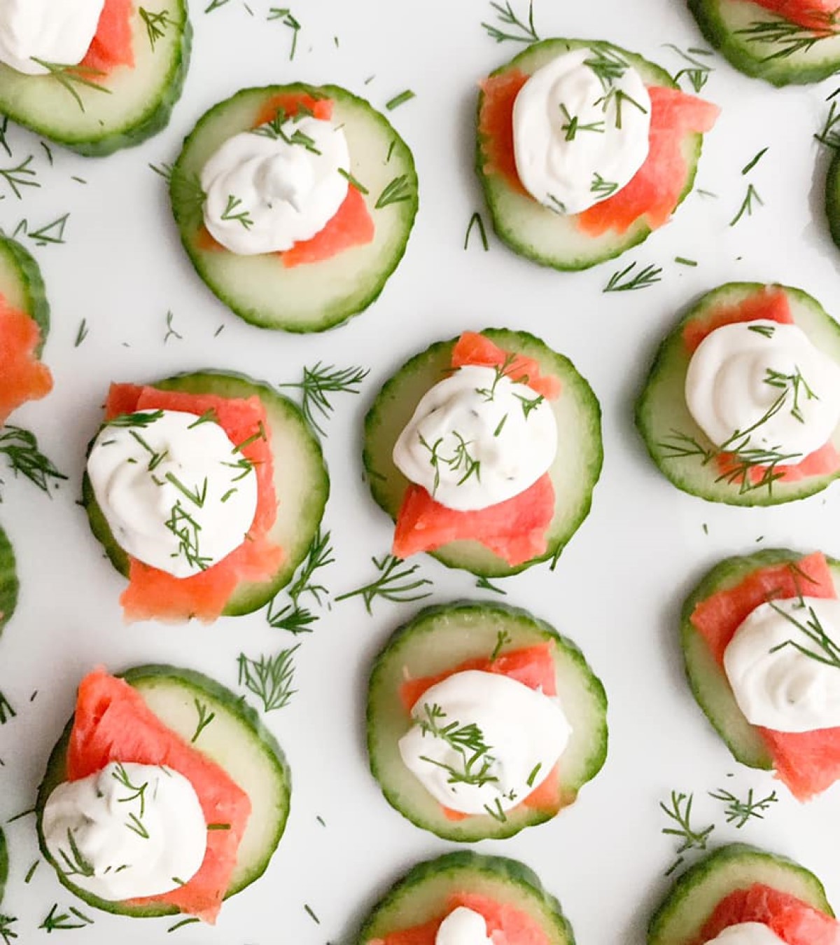 Cucumber Salmon Bites
