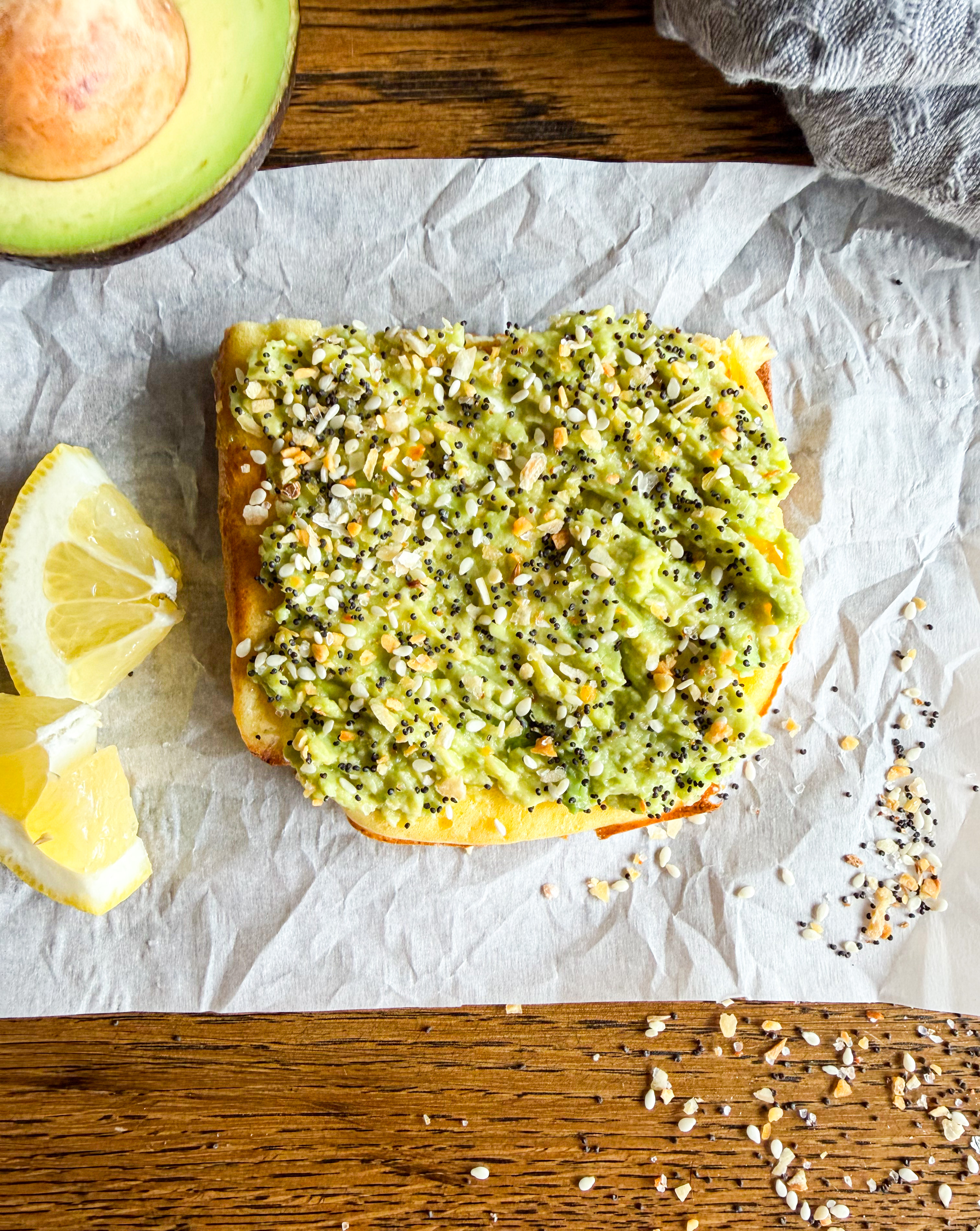 Crispy Cottage Cheese Avocado Toast (Low Carb and High Protein)